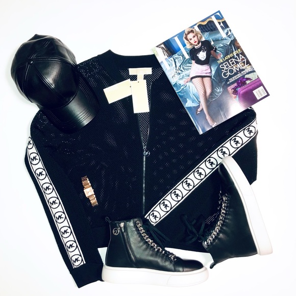 MICHAEL KORS Bomber Track Jacket - Picture 1 of 3